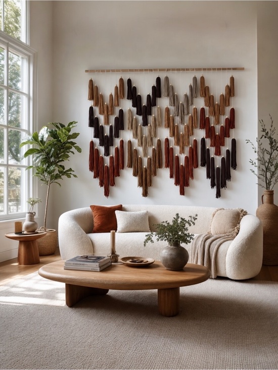 Anthropologie Other - NEW Anthropologie XL  Multicolor Boho Tassel Tapestry Macrame Wall Hanging 47x40